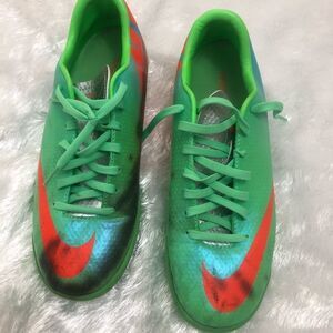 Nike Mercurial Victory IV IC Lime/Silver/Blue / 7